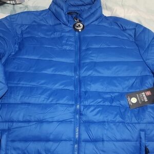 Swiss Tech Men's Blue Puffer Jacket